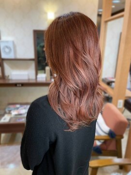 ヘアメイク ミチ 富田店(HAIRMAKE MICHI) 【MICHI 富田店　古作蓮】ベージュピンク　韓国ヘア　外国人風