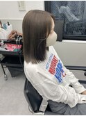 透明感たっぷり暗めオリーブグレージュカラー♪