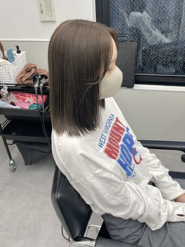 ゴウトゥデイシェアサロン 町田店(GO TODAY SHAiRE SALON) 透明感たっぷり暗めオリーブグレージュカラー♪