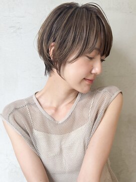 ロンドエニカ 大宮(Lond enika) 切りっぱなしボブエアリーロング美髪ピンクブラウン[大宮]