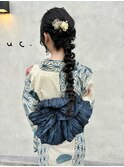 ロングを最大限に生かした浴衣編みおろし♪