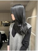 グレージュカラー/髪質改善/暗髪/レイヤーカット[恵比寿駅]
