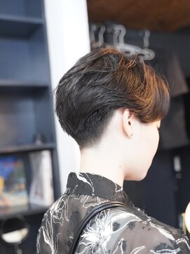 シャロン(SHARON) 【SHARON原宿】毛流れパーマ× 黒髪ショート