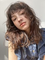 レジュアル(RESSUAL) 黒髪ボブルフネビージュ小顔ヘアワンレン