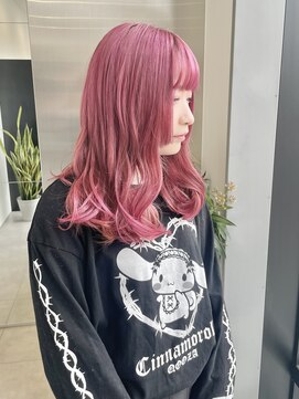 ゴウトゥデイシェアサロン 町田店(GO TODAY SHAiRE SALON) 色落ちまで楽しめるピンクカラー♪