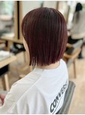 小顔タッセルボブ×美髪[ぱつっとボブ/縮毛矯正/横浜韓国]