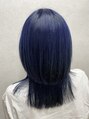 テーラヘアー 小田急相模原店(TELA HAIR) 2回ブリーチしてトレンドカラーのネイビーブルーに