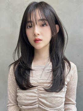 オーウェル 銀座(Owelle) 銀座　cheri透明感グレージュ×レイヤースタイル