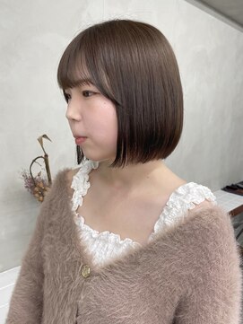 ニコ トウキョウ 渋谷(nico TOKYO) ベージュ/ミニボブ/ぷつっとボブ/ショートボブ/切りっぱなしボブ