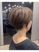 大人ショートヘア 40代50代60代ヘア 白髪 大阪ショートヘア 梅田