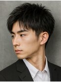 サーフフェザー×ビジネス対応の束感ショートレイヤーUP