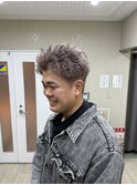 グレージュハイトーンアクティブスパイキーショート