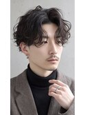 フェザーパーマフェザーショート韓国へアセンターパート