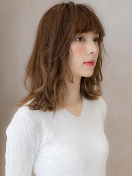 カバーヘアアンドスパ ブリス 浦和(COVER HAIR&SPA bliss) 斜めバングエンドカラーバタフライレイヤーカットX浦和20代30代