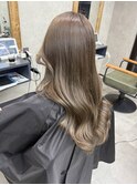 バレイヤージュ、ハイライト、レイヤーロング、キッズカット