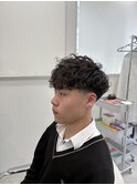 テーパーフェード　スペインカール　メンズ