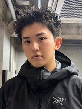 エルマーク 和歌山(L-MARK) スパイキーショート/アップバング/ツーブロック/メンズ/眉毛