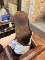 シャル 町田(shalu)&nbsp;ブリーチなしダブルカラー ヘーゼルベージュ