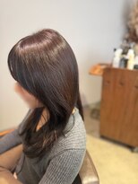 ワ ヘアー(wa-hair) ミディアム レイヤーカット 顔周りレイヤー 透明感 20代30代