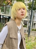 ネハス 栄(nehus.) 130. ミルクティーブロンド/セミロング/ブリーチ/小顔