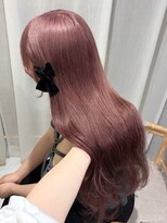 カシュカシュ 表参道(cache cache)&nbsp;ピンクベージュブリーチカラーピンクカラーピンクラベンダー