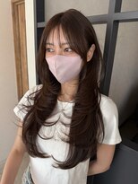 エトワ 中央店(etoi) 大分韓国かき上げレイヤーカット大人レイヤー顔まわりレイヤー