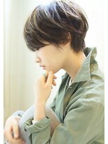 ドロップ(drop) お手入れ簡単美シルエットマッシュショートヘア/アースカラー