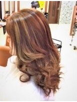 アトリエ ヴィサージュ 稲毛海岸店(ATELIER VISAGE)&nbsp;太×細ハイライトmixシナモンベージュ