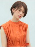 アッシュブラウン×小顔ショートボブ☆navile表参道