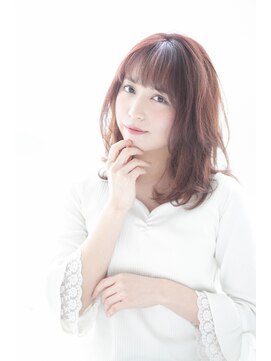 ロージーバイフーガヘアー 元住吉店(Rosy by FUGAhair) ココアブラウン☆秋の大人かわいいセミディ20代30代40代50代