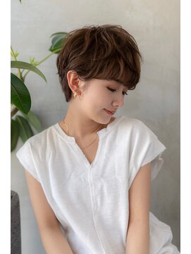 ケアリー 武蔵小杉(Carelly) 大人かわいい前髪セシルカットココアブラウンフリンジウェーブ