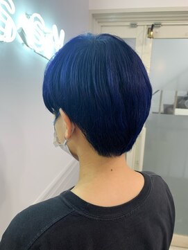 ルーシー(roussy.) コンパクトショート×鮮やかblue