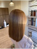 20代30代40代大人かわいいストレート×透明感×セミロング