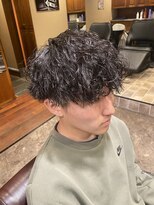 リットジェンツ 千葉(Lit Gents)&nbsp;波巻きパーマ×重めマッシュ【YUSUKE】