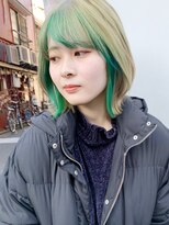 アイティー バイ アルバム 中野店(IT by ALBUM)&nbsp;インナーグリーン_アースカラーくびれヘア_ba373181