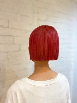 ボスコ 下北沢店(bosco) ピンク×ミニボブ【gocci】