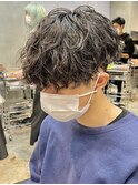 無造作マッシュ波巻きスパイラルパーマツイストスパイラルパーマ