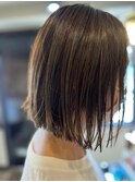 切りっぱなしボブなハイライト