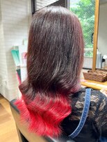 ビスイル 秋葉原店(Vis ill) グラデーションカラー/レッド/カラーミューズ/ケアブリーチ/小顔