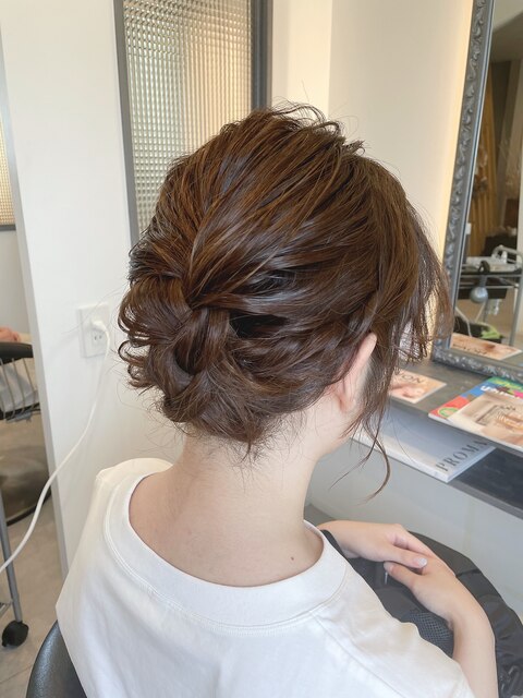 【YU.ki】ヘアアレンジ　ヘアセット　まとめ髪　結婚式アレンジ