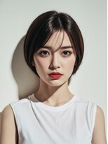 グリッター 泉中央店(GRITTERs)&nbsp;前下がりショートボブ/丸みショート