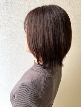 オウルヘアー(Owl hair) レイヤーボブ/くびれボブ/ピンクベージュ