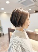 30代40代50代　大人のナチュラルショートボブ