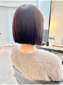 小顔タッセルボブ×美髪[ぱつっとボブ/縮毛矯正/横浜韓国]