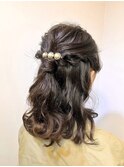【Lilly渋谷】#ヘアセット#ヘアアレンジ#編み込み#ハーフアップ