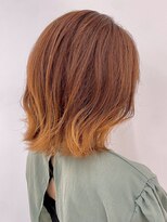 アールプラスヘアサロン(ar+ hair salon)&nbsp;オレンジブラウングラデーション