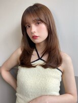 ジーナ 天神(Zina) 髪質改善＊ワンカールチェリーブラウン＊美髪【Zina西通り】