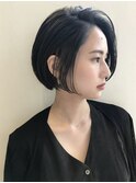 クールボブ／ワンレングススタイル／白髪ぼかし/髪質改善カラー