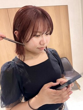 ラミエ バイ メルト 吉祥寺(lamie by melt) *滝田*20代30代40代似合わせ切りっぱなし外ハネボブピンクカラー