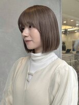 ガーデンヨコハマ(GARDEN YOKOHAMA) メルティカラー似合わせカットタッセルボブハイトーンベージュ冬